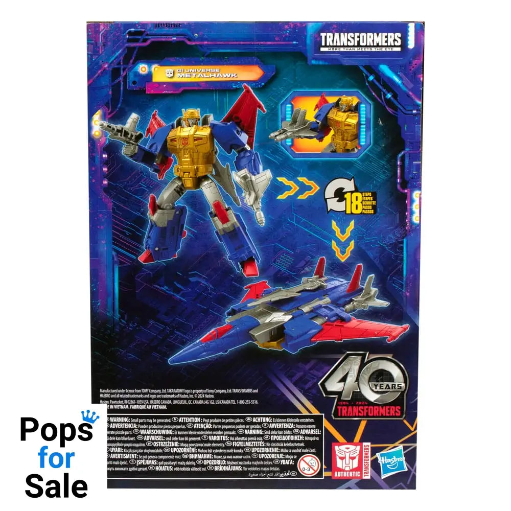 Transformers Generations Legacy United Voyager Class Action Figure G1 Universe Metalhawk 18 cm