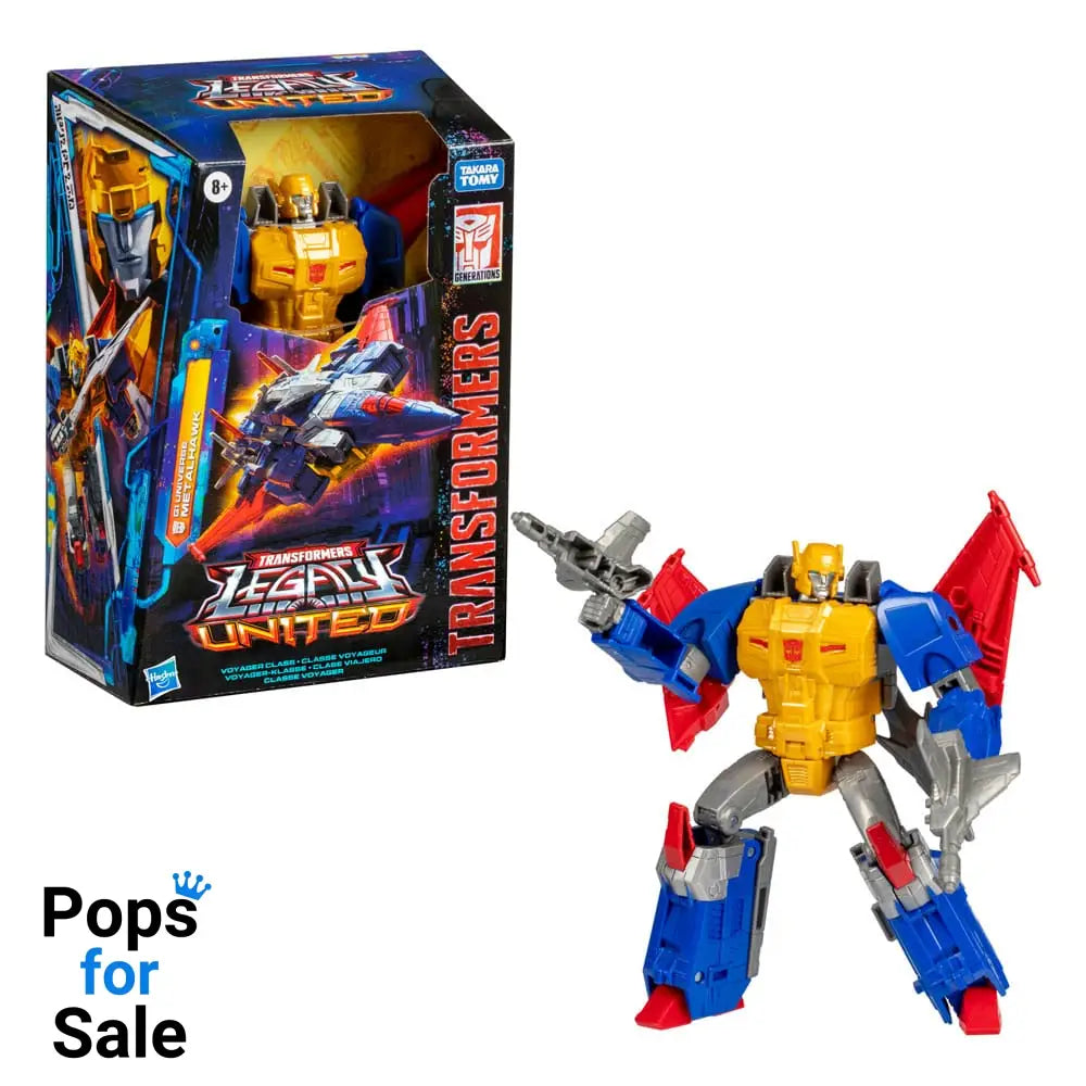 Transformers Generations Legacy United Voyager Class Action Figure G1 Universe Metalhawk 18 cm