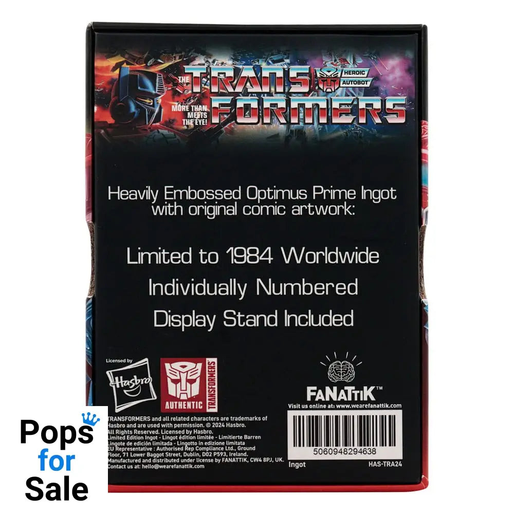 Transformers Ingot 40th Anniversary Autobots Edition