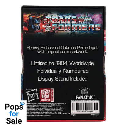 Transformers Ingot 40th Anniversary Autobots Edition