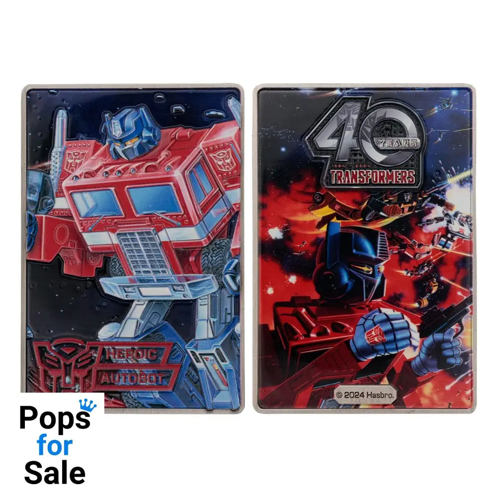 Transformers Ingot 40th Anniversary Autobots Edition Coins