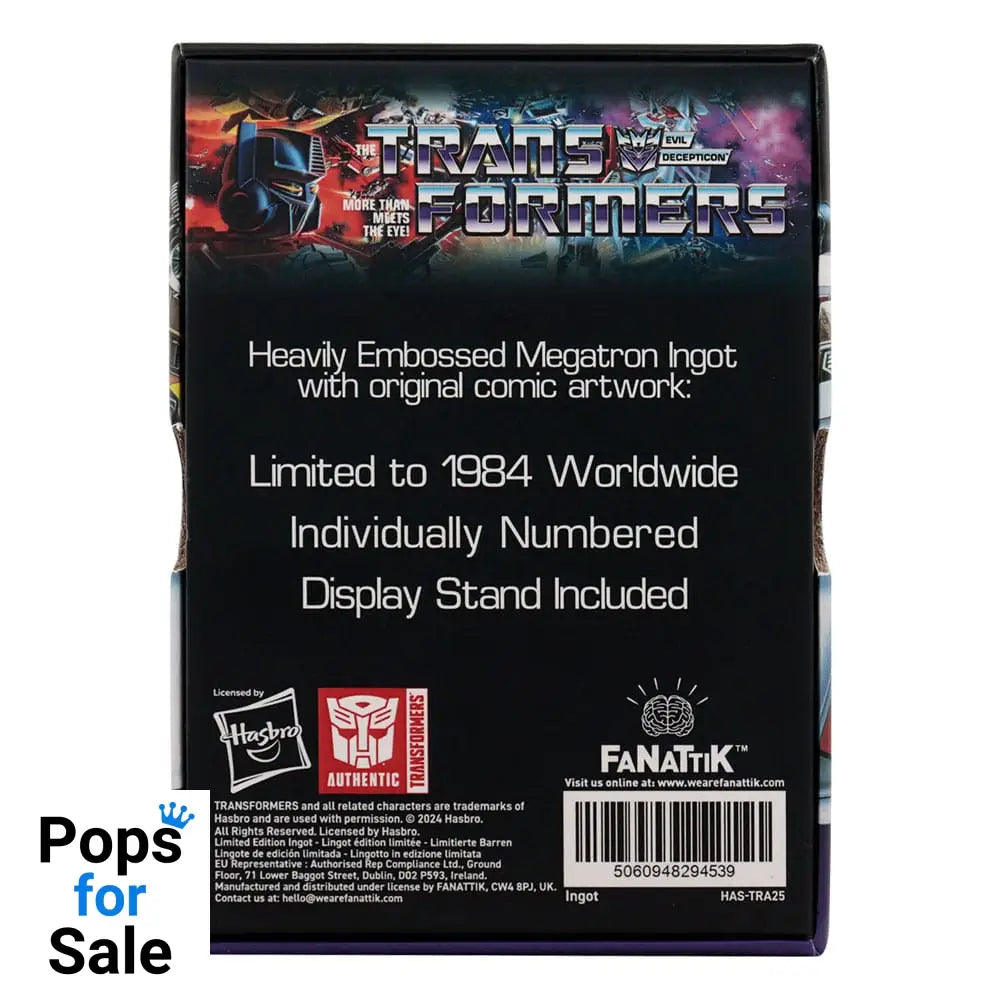Transformers Ingot 40th Anniversary Decepticons Edition