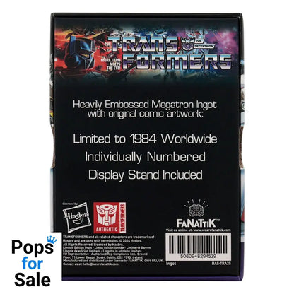 Transformers Ingot 40th Anniversary Decepticons Edition