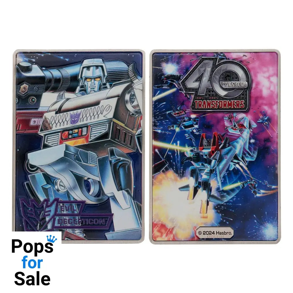 Transformers Ingot 40th Anniversary Decepticons Edition Coins