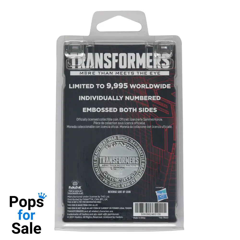 Transformers Limited Edition Collectible Coin Coin