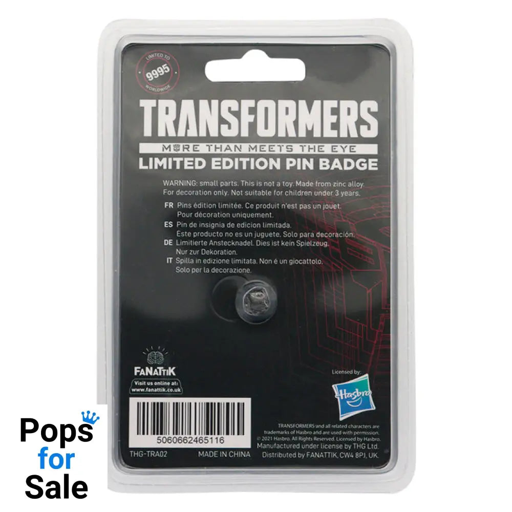 Transformers Limited Edition Pin Badge Pin Badge