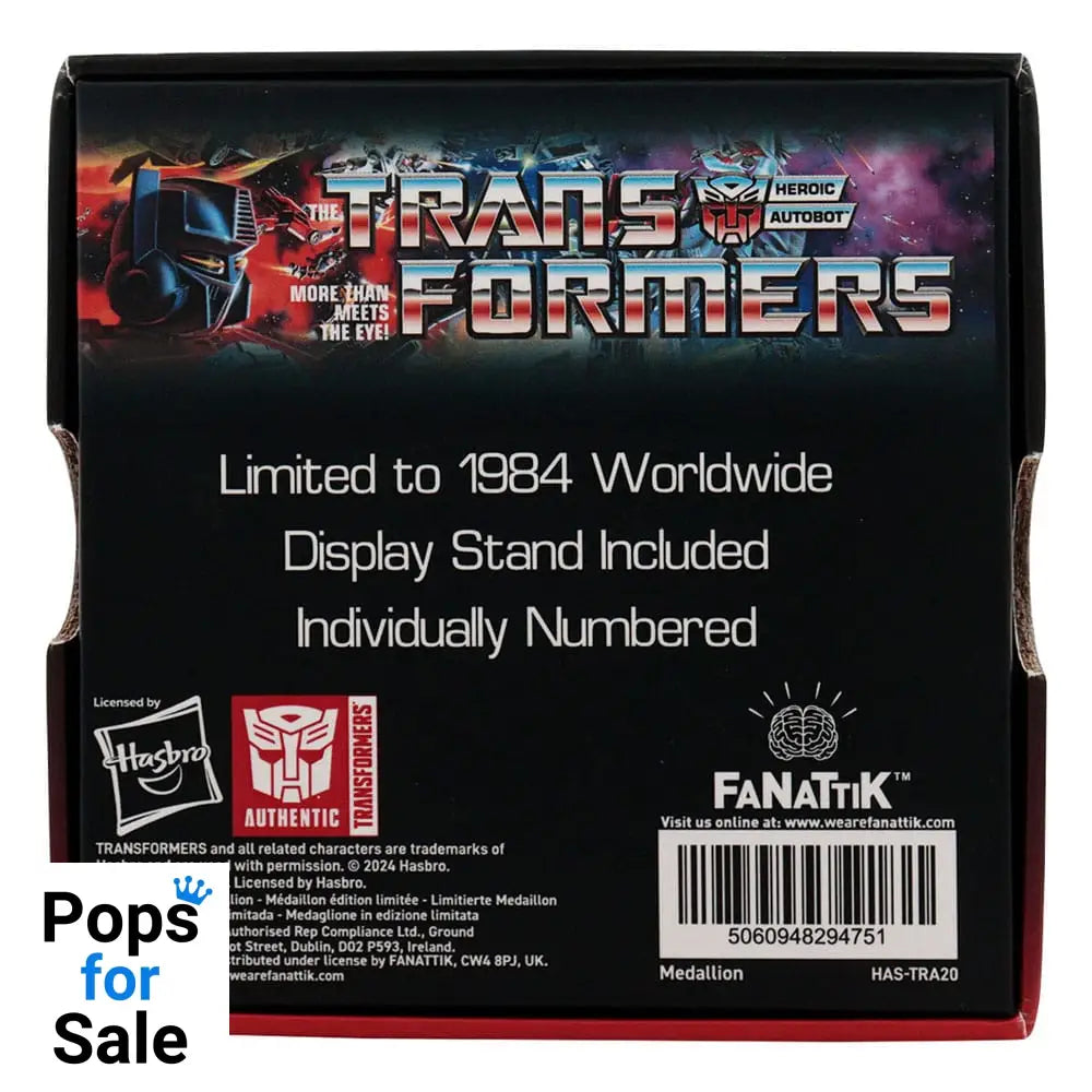 Transformers Medallion 40th Anniversary Autobot Edition