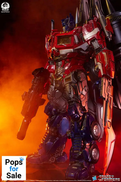 Transformers Museum Scale Statue Optimus Prime Jet Convoy Edition 87 cm