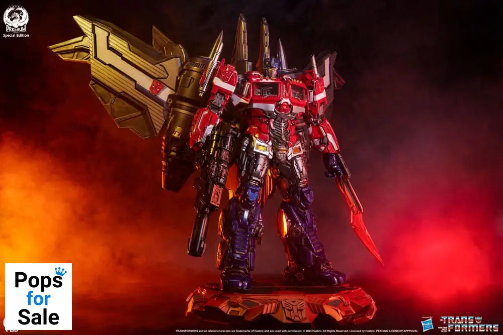 Transformers Museum Scale Statue Optimus Prime Jet Convoy Edition 87 cm
