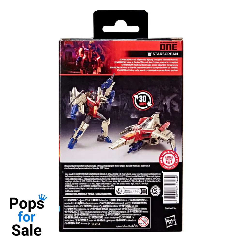 Transformers One Studio Series Deluxe Class Action Figure Starscream 11 cm