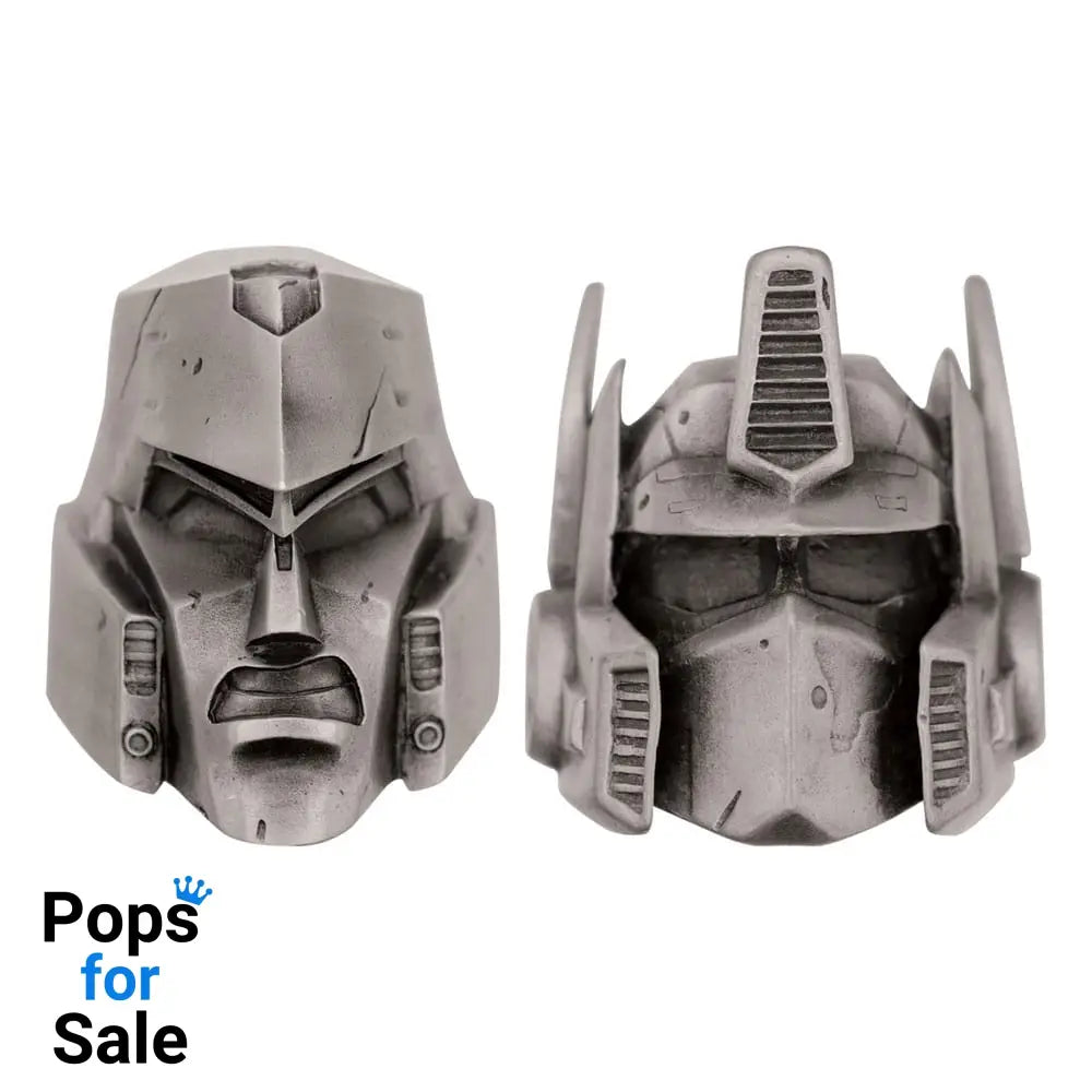 Transformers Replica Set of 2 Helmets Optimus Prime & Megatron Limited Edition Replicas down-scaled