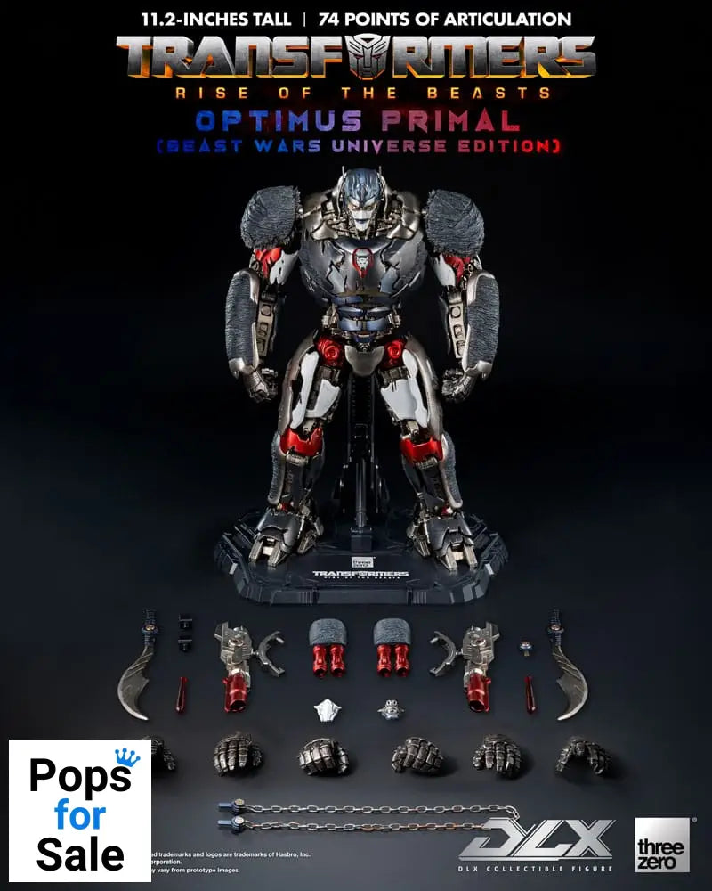 Transformers: Rise of the Beasts DLX Action Figure Optimus Primal (Beast Wars Universe Edition) 29 cm
