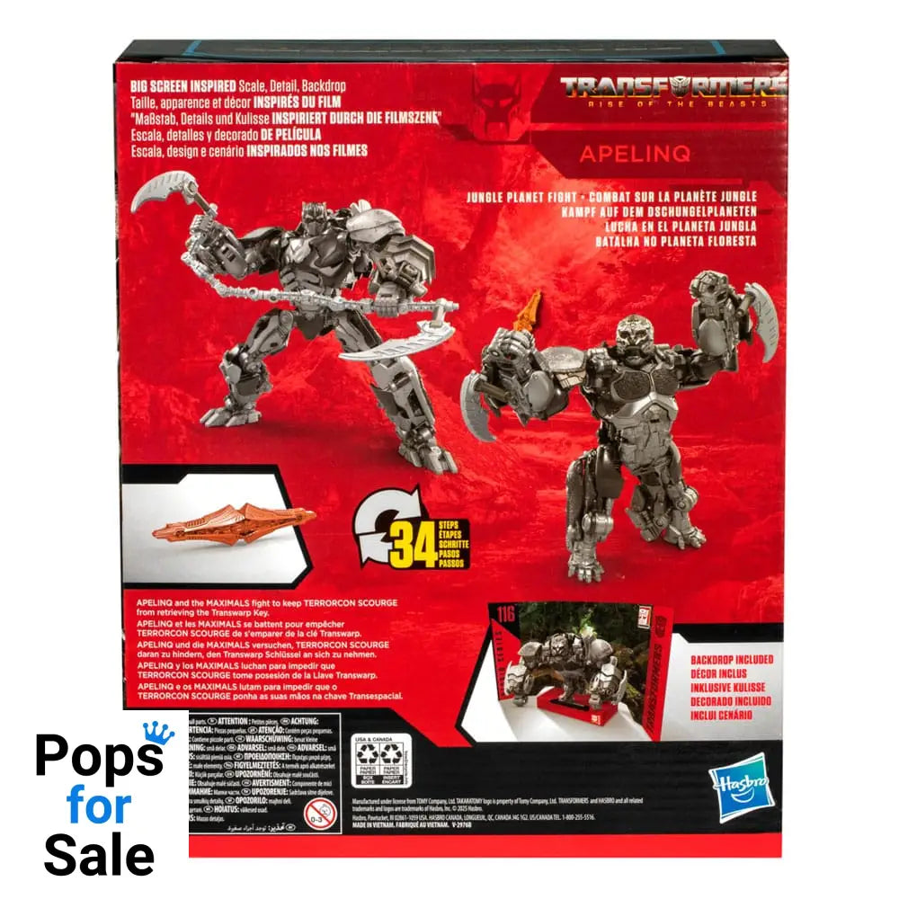 Transformers: Rise of the Beasts Generations Studio Series Leader Class Action Figure Apelinq 22 cm