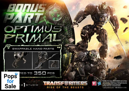 Transformers: Rise of the Beasts Museum Masterline Statue Optimus Primal Ultimate Bonus Version 72 cm