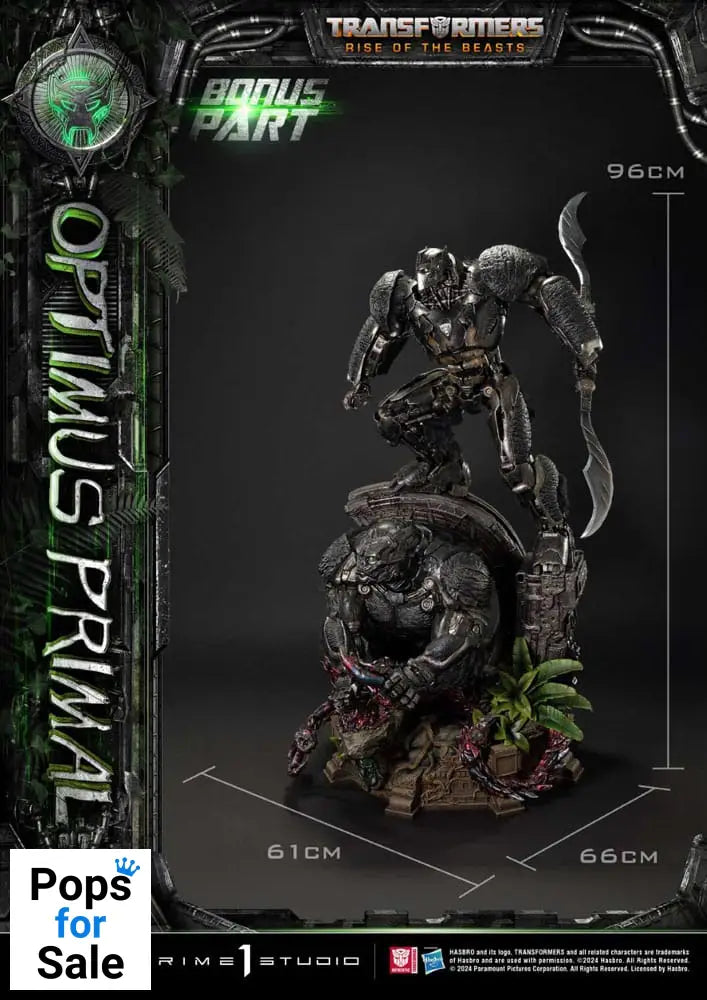 Transformers: Rise of the Beasts Museum Masterline Statue Optimus Primal Ultimate Bonus Version 72 cm Statues