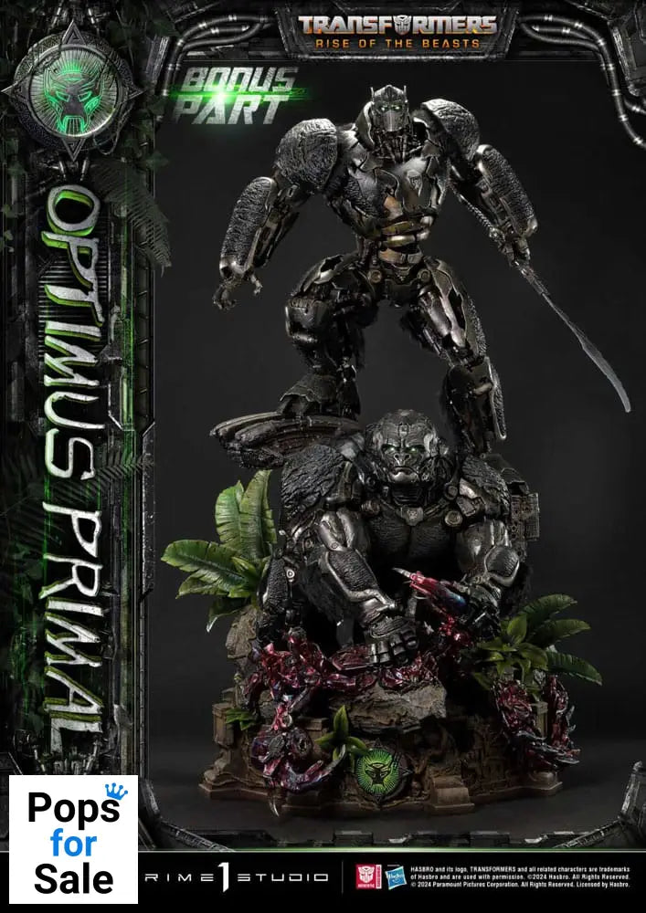 Transformers: Rise of the Beasts Museum Masterline Statue Optimus Primal Ultimate Bonus Version 72 cm