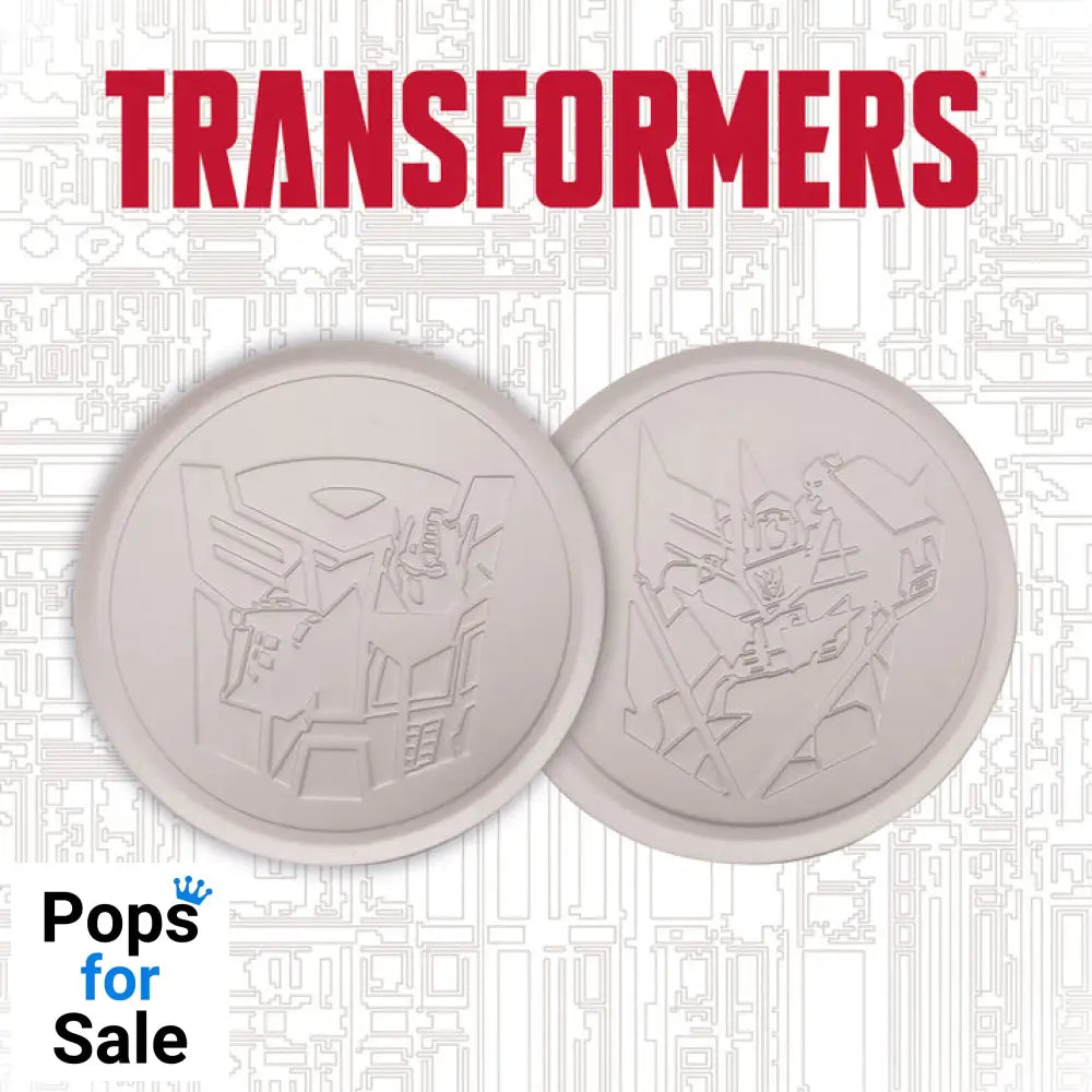 Transformers Set of 4 Embossed Metal Coasters Coasters