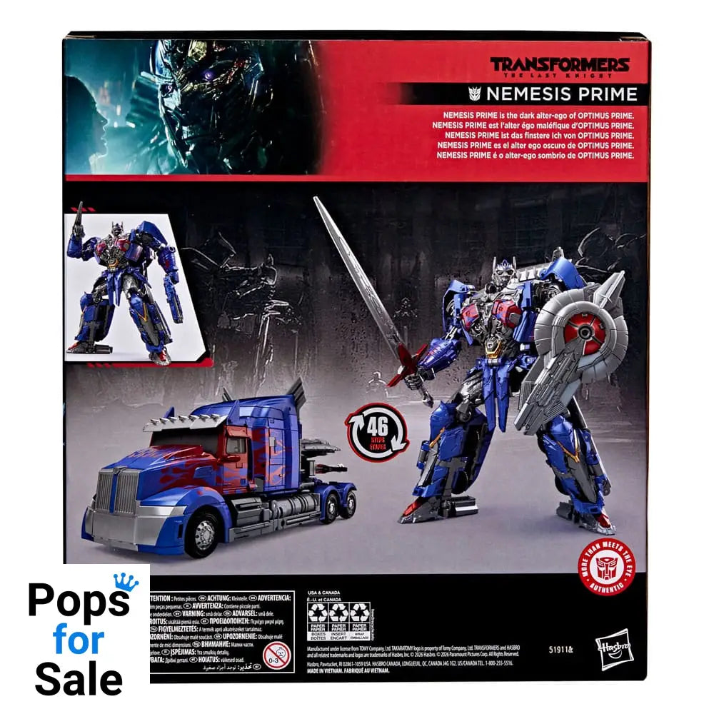 Transformers: The Last Knight Studio Series Leader Class Action Figure Nemesis Prime 22 cm