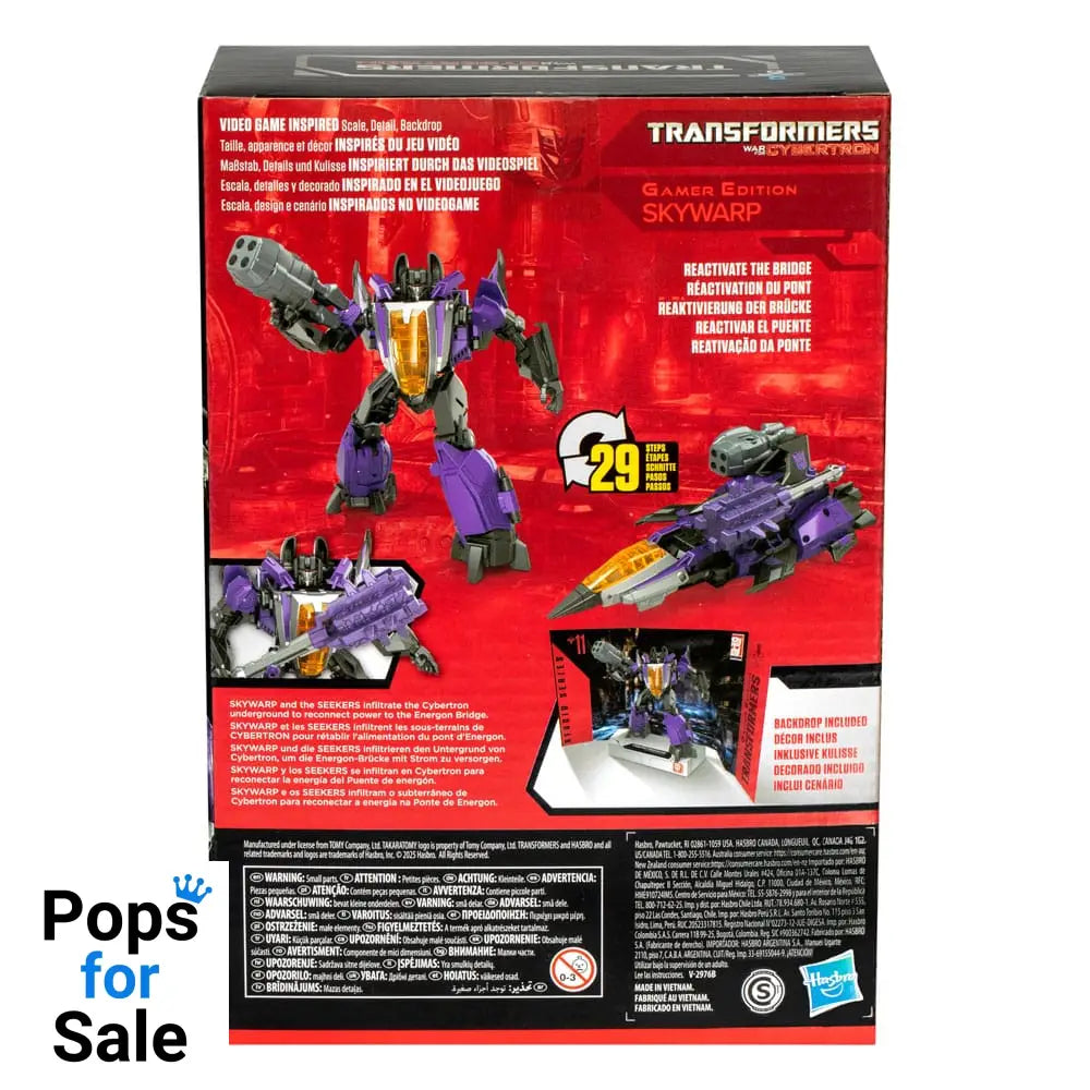 Transformers: War for Cybertron Studio Series Voyager Class Action Figure Gamer Edition Skywarp 16 cm
