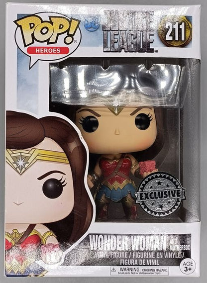 211 Wonder Woman (and Motherbox) -DC Justice League Funko POP - Box Damaged