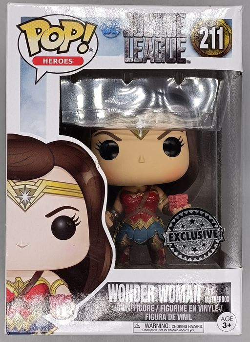 211 Wonder Woman (and Motherbox) -DC Justice League Funko POP - Box Damaged