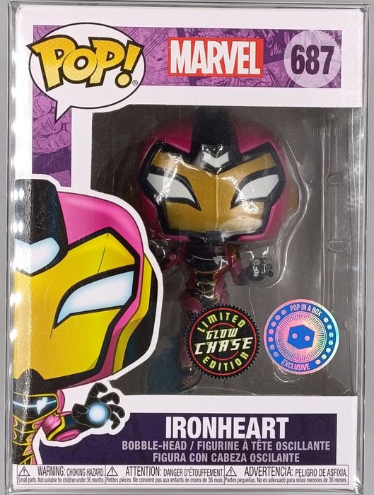 687 Ironheart - Glow Chase Edition - Marvel Funko POP