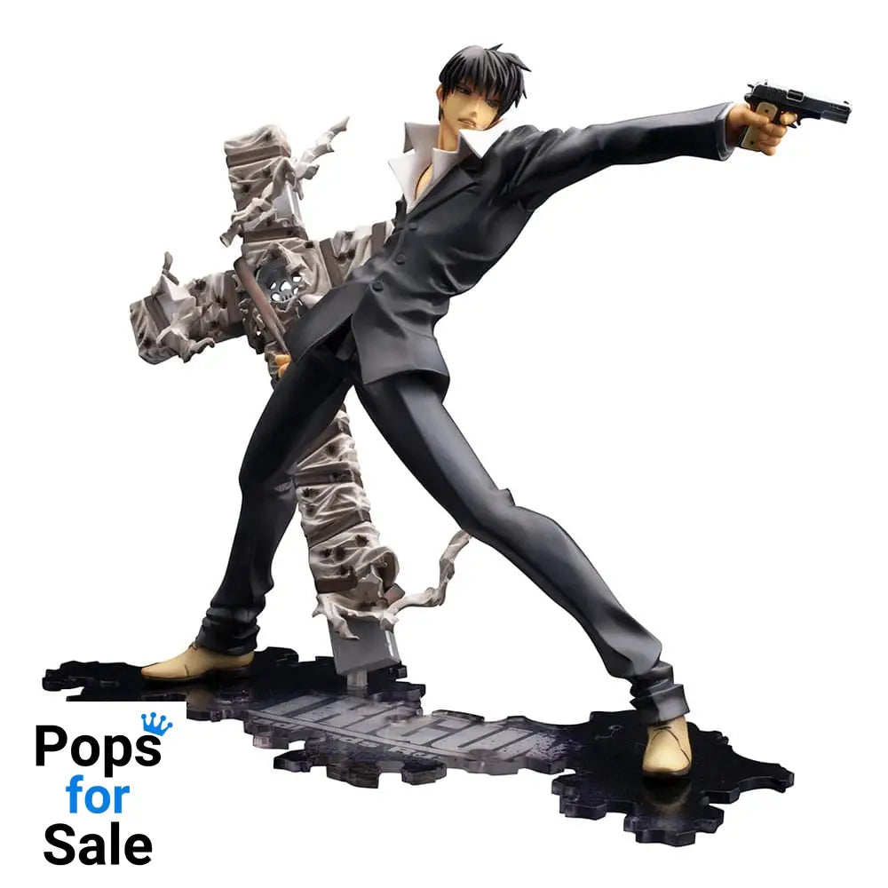 Trigun Badlands Rumble ARTFX J Statue 1/8 Nicholas D. Wolfwood Renewal Package Version 20 cm