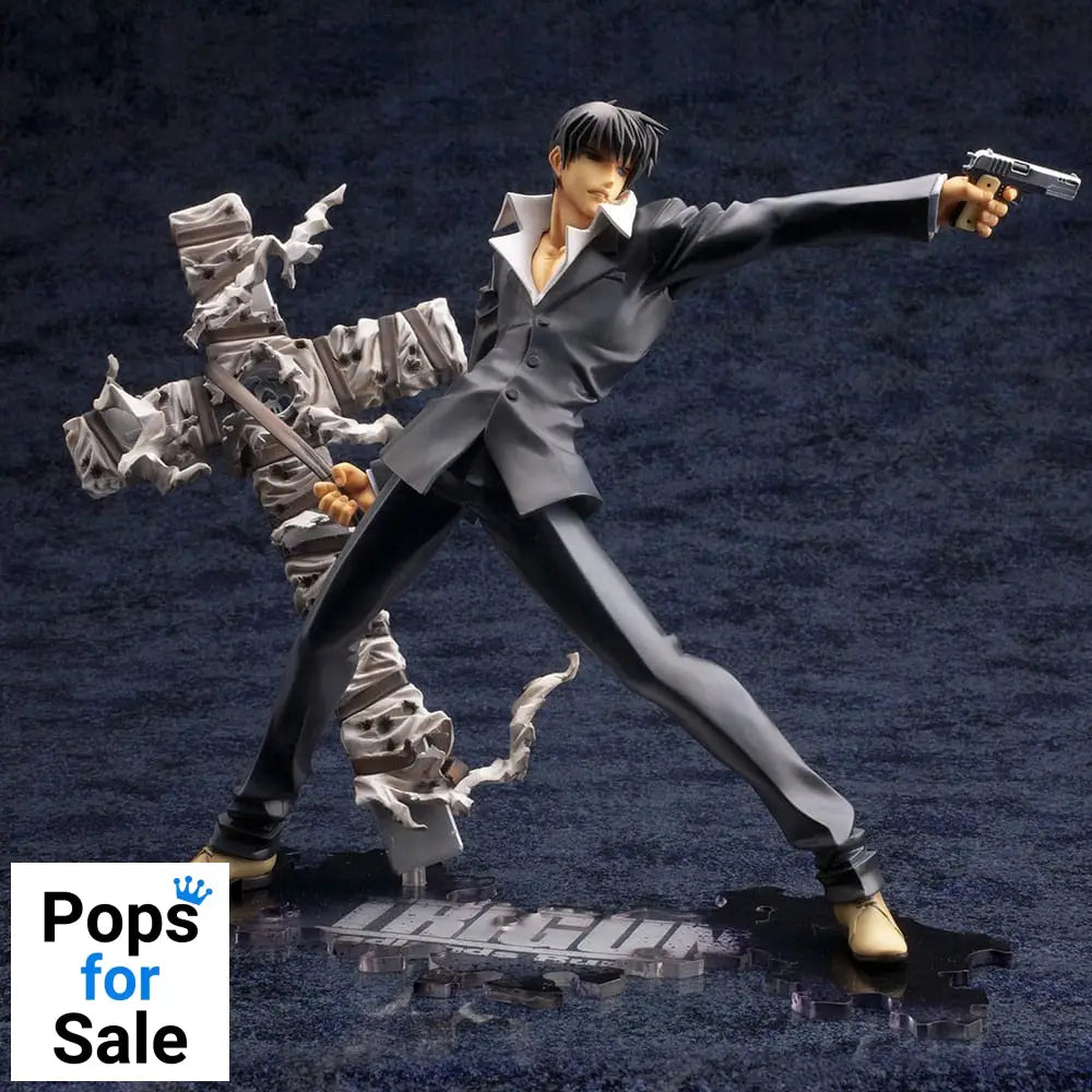 Trigun Badlands Rumble ARTFX J Statue 1/8 Nicholas D. Wolfwood Renewal Package Version 20 cm
