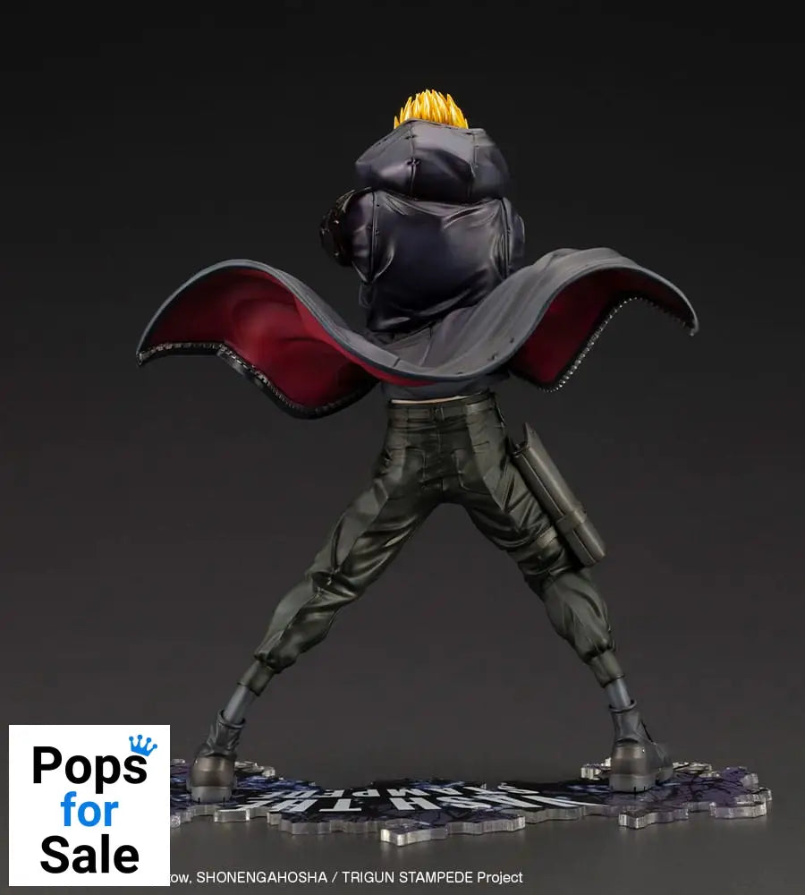 Trigun Stampede ARTFXJ Statue 1/8 Vash the Stampede The Gunman in Black Ver. 22 cm