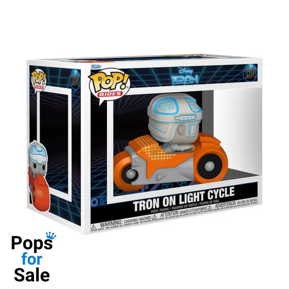 Tron(1982) POP! Rides Deluxe Vinyl Tron w/Cycle 9 cm