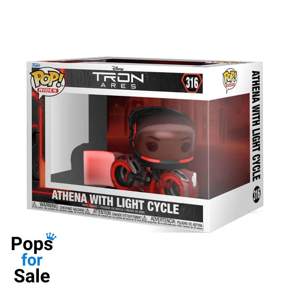 Tron: Ares POP! Rides Vinyl Figure Athena with Light Cycle 15 cm