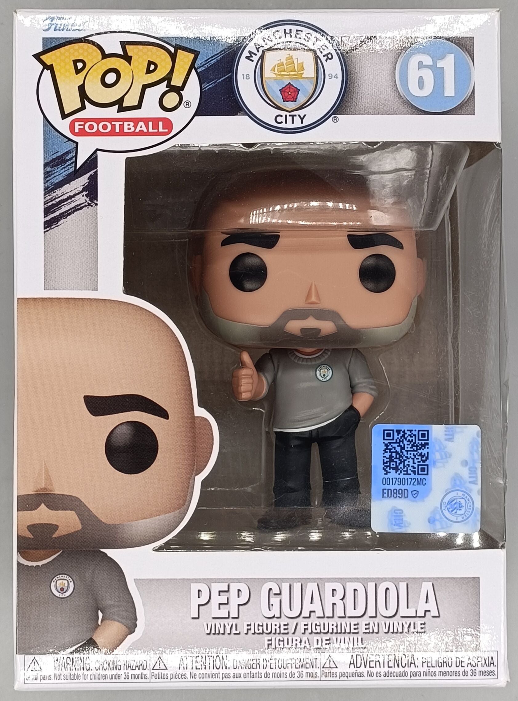 61 Pep Guardiola - Manchester City - Football - Box Damaged Funko POP