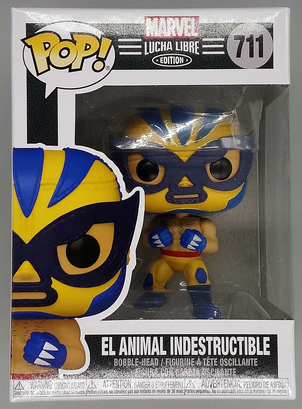 #711 El Animal Indestructible (Wolverine) Marvel Luchadores Funko POP