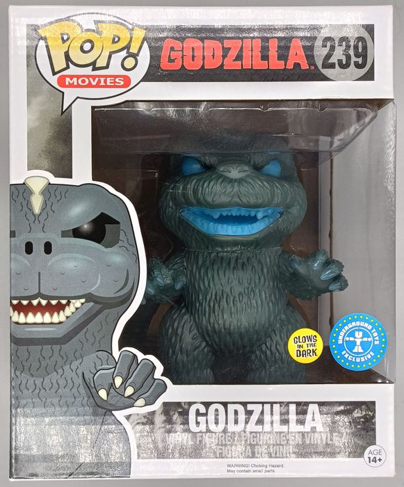 #239 Godzilla (Atomic Breath) 6 Inch - Glow Godzilla Box Damaged Funko POP