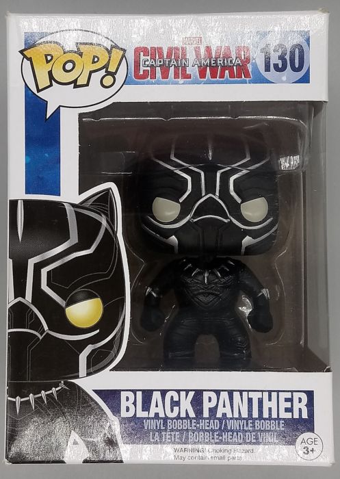 #130 Black Panther - Marvel Captain America Civil Box Damaged Funko POP