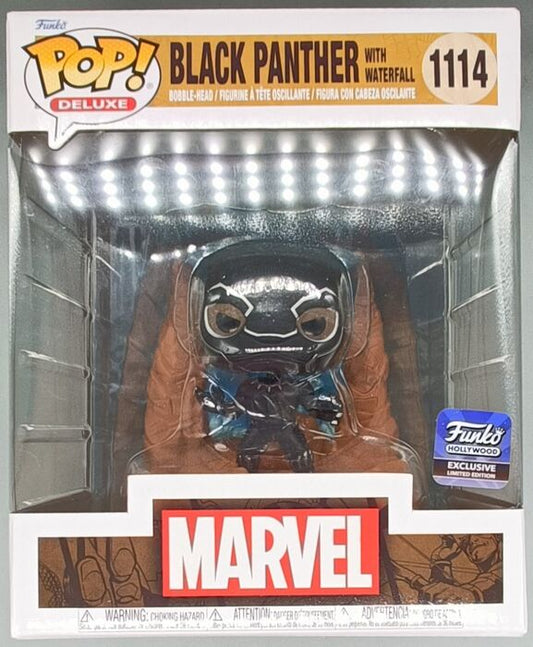 1114 Black Panther (with Waterfall) Deluxe Marvel Funko POP