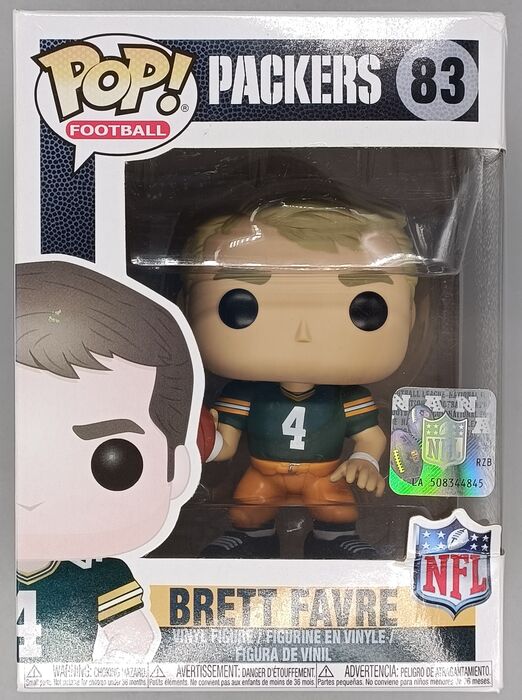 #83 Brett Favre - NFL Green Bay Packers Home Jersey - Box Damaged Funko POP