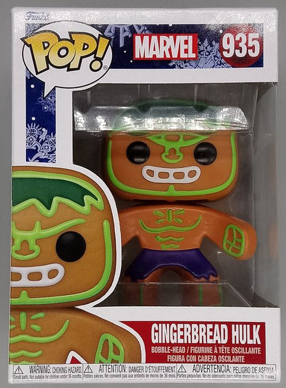 #935 Gingerbread Hulk - Marvel - Box Damaged Funko POP