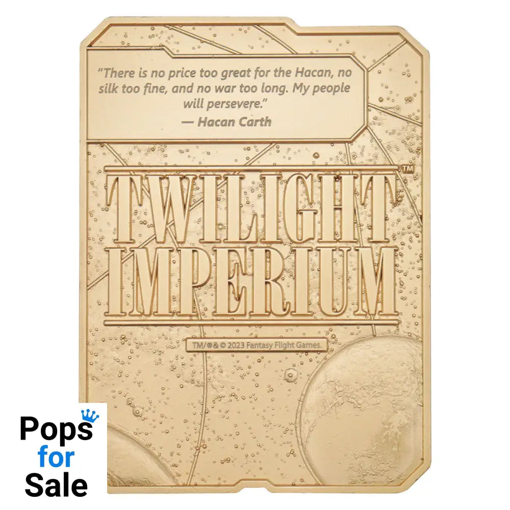 Twilight Imperium Limited Edition The Emirates of Hacan Ingot Ingot