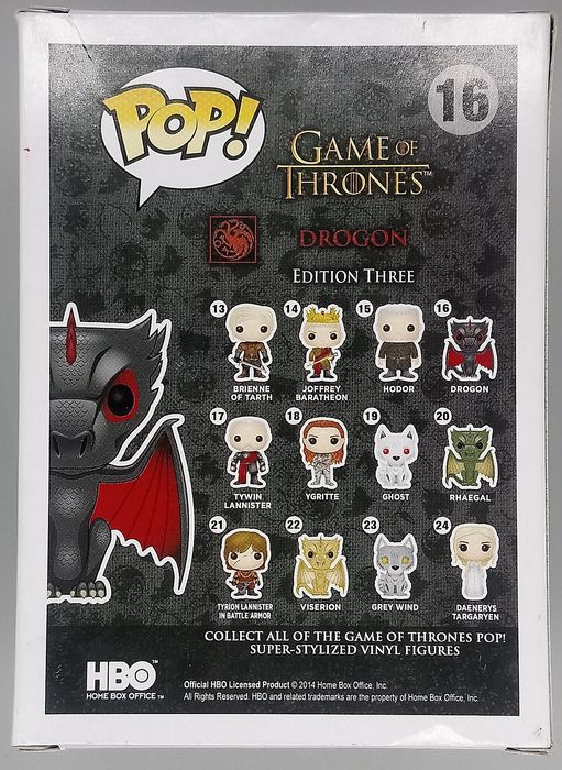16 Drogon - Game of Thrones - Box Damaged Funko POP