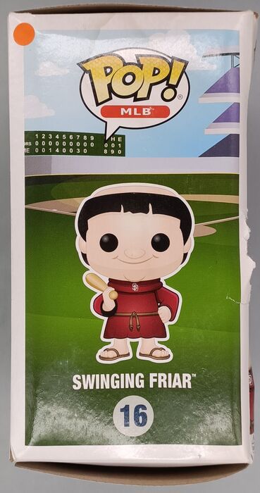 #16 Swinging Friar (Bat on Shoulder) MLB Baseball (Ma Box Damaged Funko POP