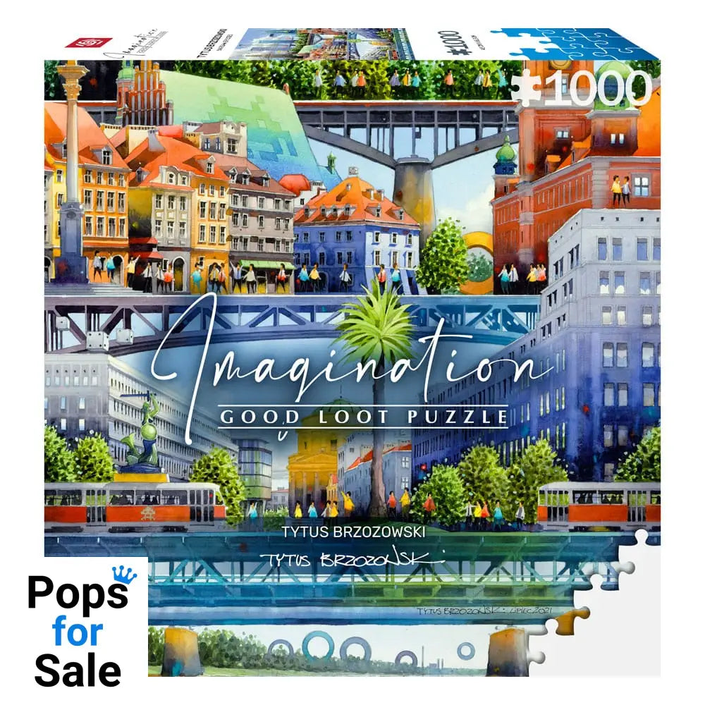 Tytus Brzozowski Imagination Puzzle Warsaw Bridges (1000 pieces) Puzzles