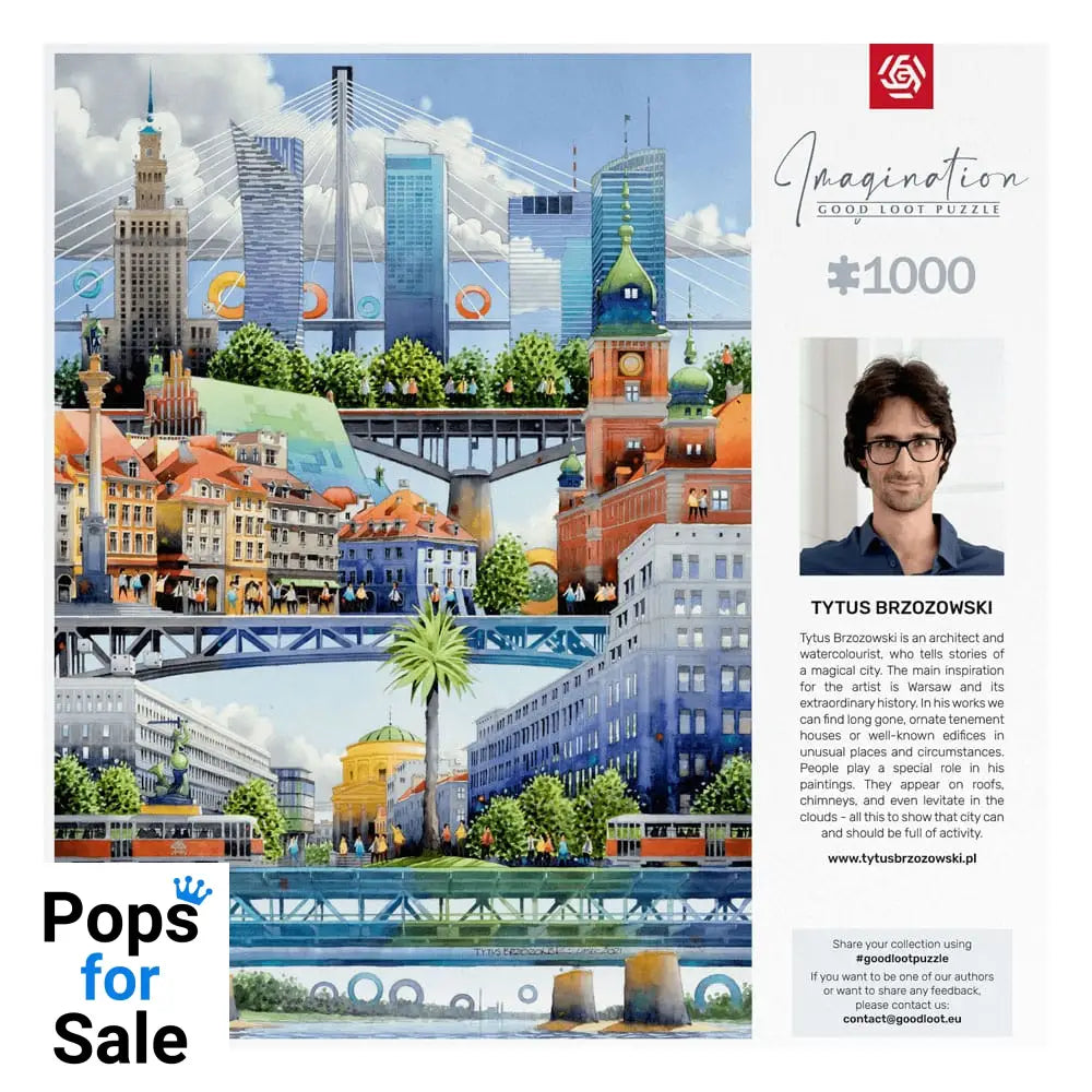 Tytus Brzozowski Imagination Puzzle Warsaw Bridges (1000 pieces)