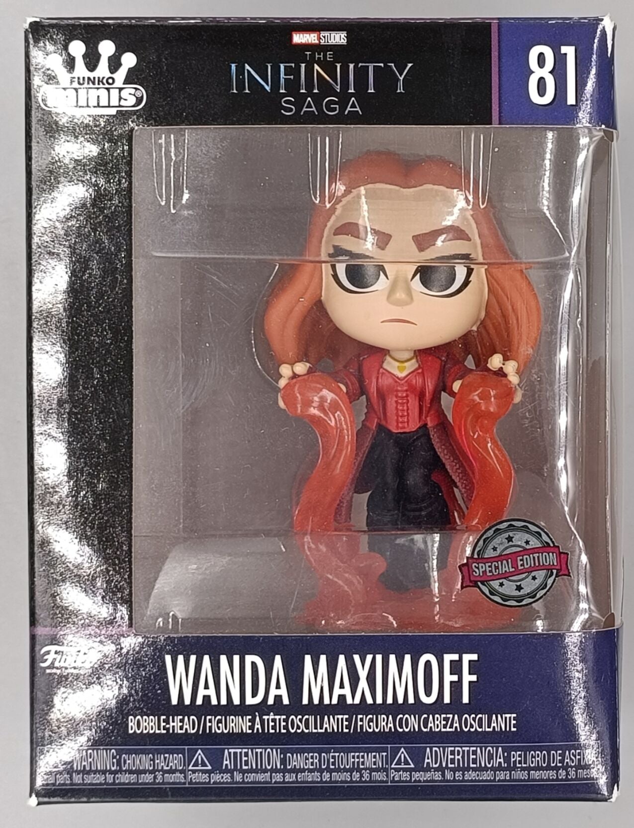 81 Wanda Maximoff - Funko Minis - Marvel The Infinity Saga Box Damaged