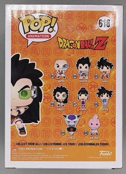 616 Raditz - Dragon Ball Z - Box Damaged Funko POP