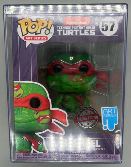 Raphael Artist Series Teenage Mutant Ninja Turtles ! Vinyl Figure with Pop! Protector - Exclusive Funko POP