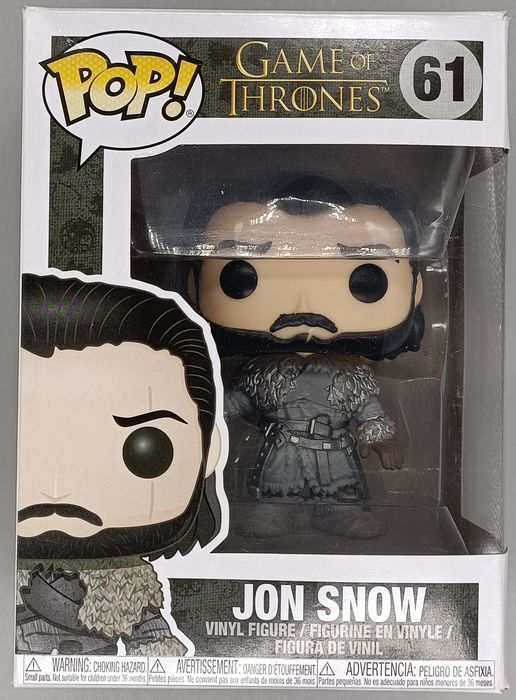 61 Jon Snow (Beyond the Wall) - Game of Thrones Funko POP - Box Damaged