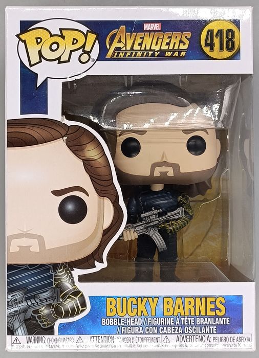 #418 Bucky Barnes - Marvel Avengers Infinity War Box Damaged Funko POP