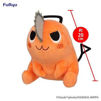 Chainsaw Man Plush Toy Pochita Sitting Naughty - Brand New