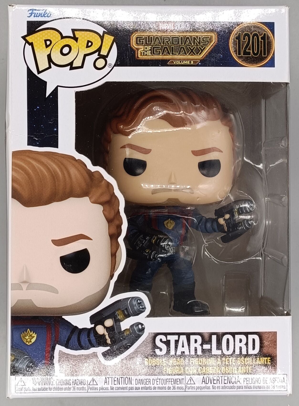 1201 Star-Lord - Marvel Guardians Of the Galaxy 3 Funko POP - Box Damaged
